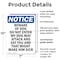 Signmission Beware Of Dog Do Not Enter My OSHA Notice Sign, Plastic, 7in W x 10in L, 2PK OS-2PACK-NS-P-710-V-10342 - alternate 5